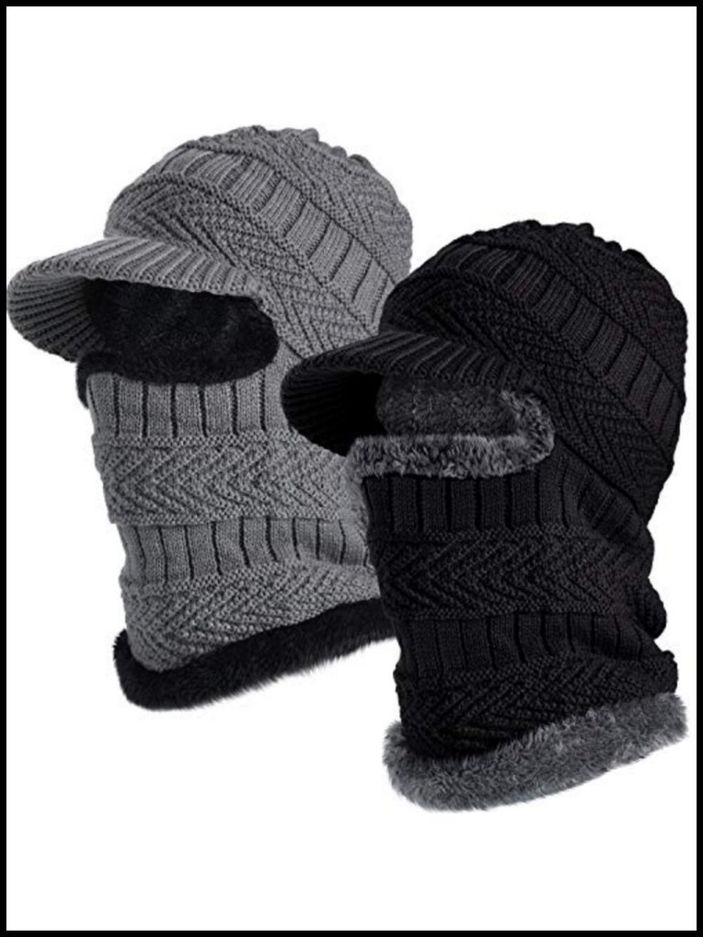Knitted Balaclava Beanie Hat Winter Neck Warmer Ski Face Cover Gaiter